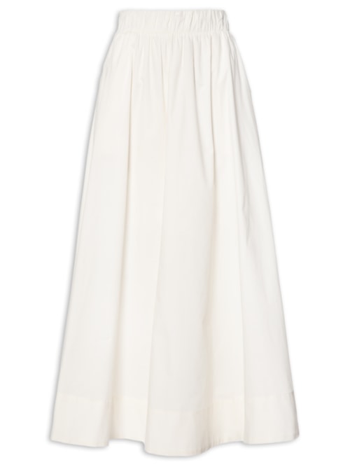 Saia Midi Maxi Godê – Off White