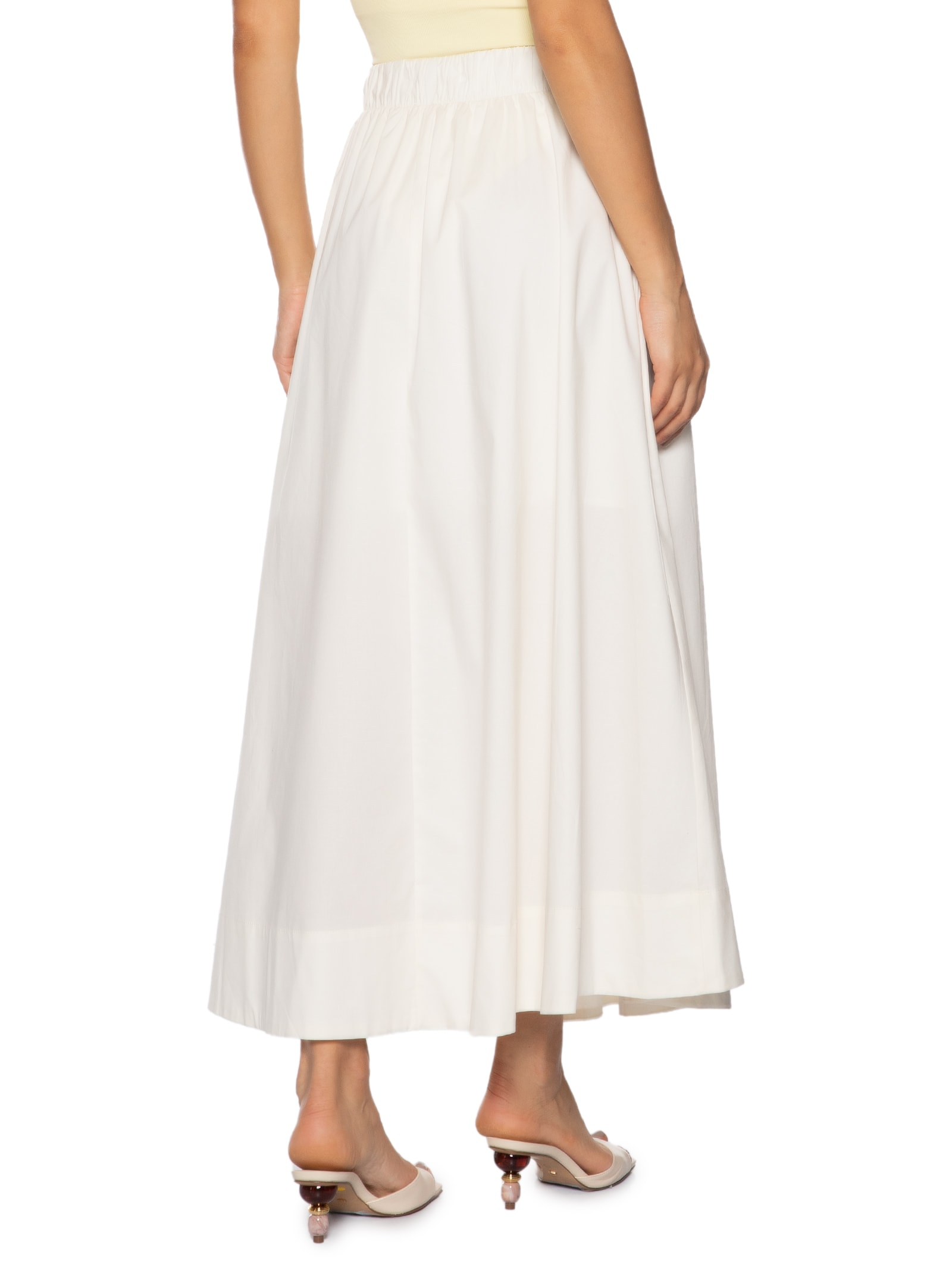 Saia Midi Maxi Godê Off White '2Essential