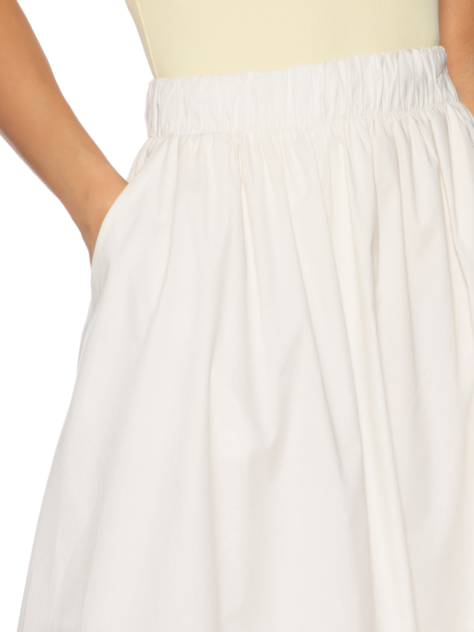 Saia Midi Maxi Godê Off White '2Essential