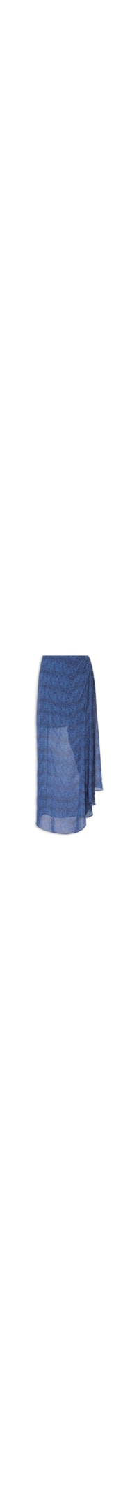 Saia Midi Micro Cosmos - Azul