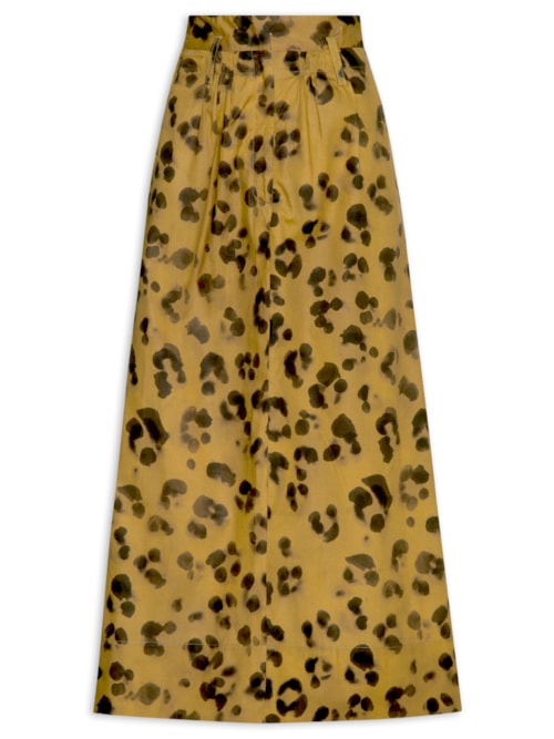 Saia Midi Onça Sombra – Animal Print