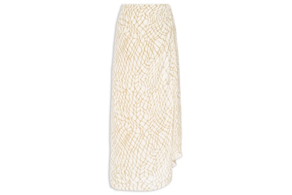 Saia Midi Pareô - Bege