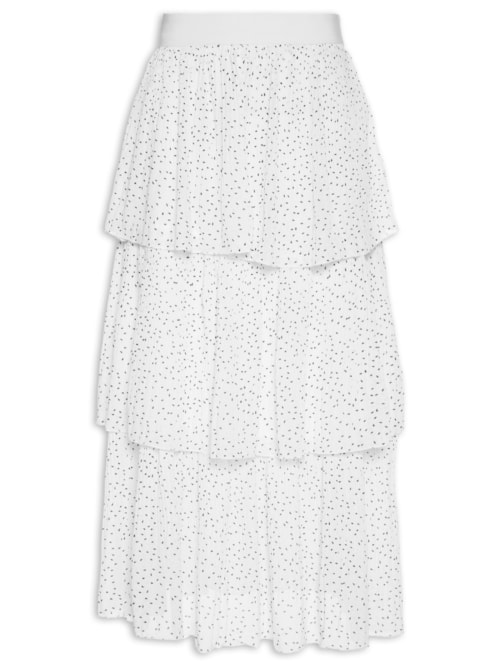 Saia Midi Poa – Branco