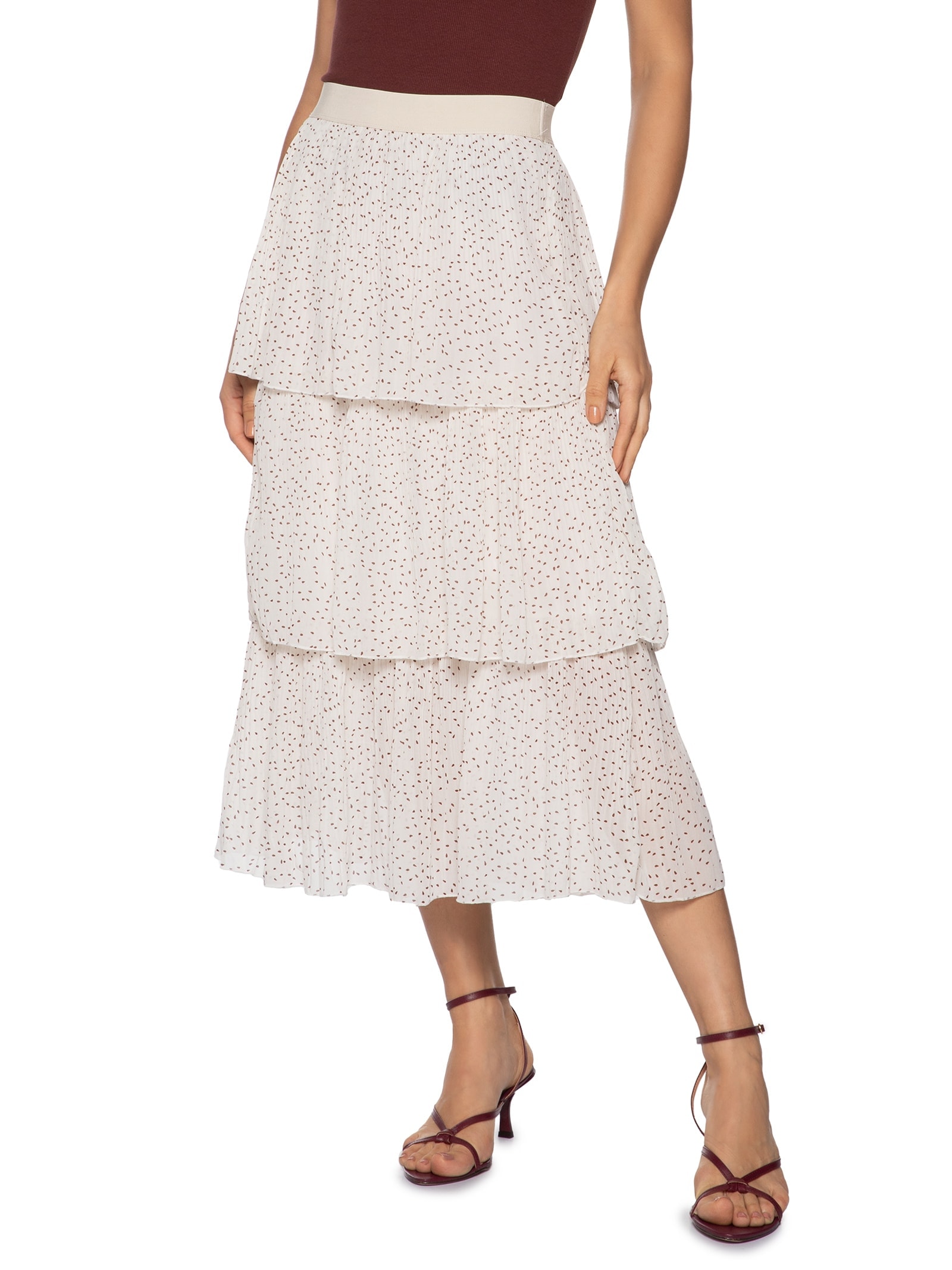 Saia Midi Poa Off White Market 33