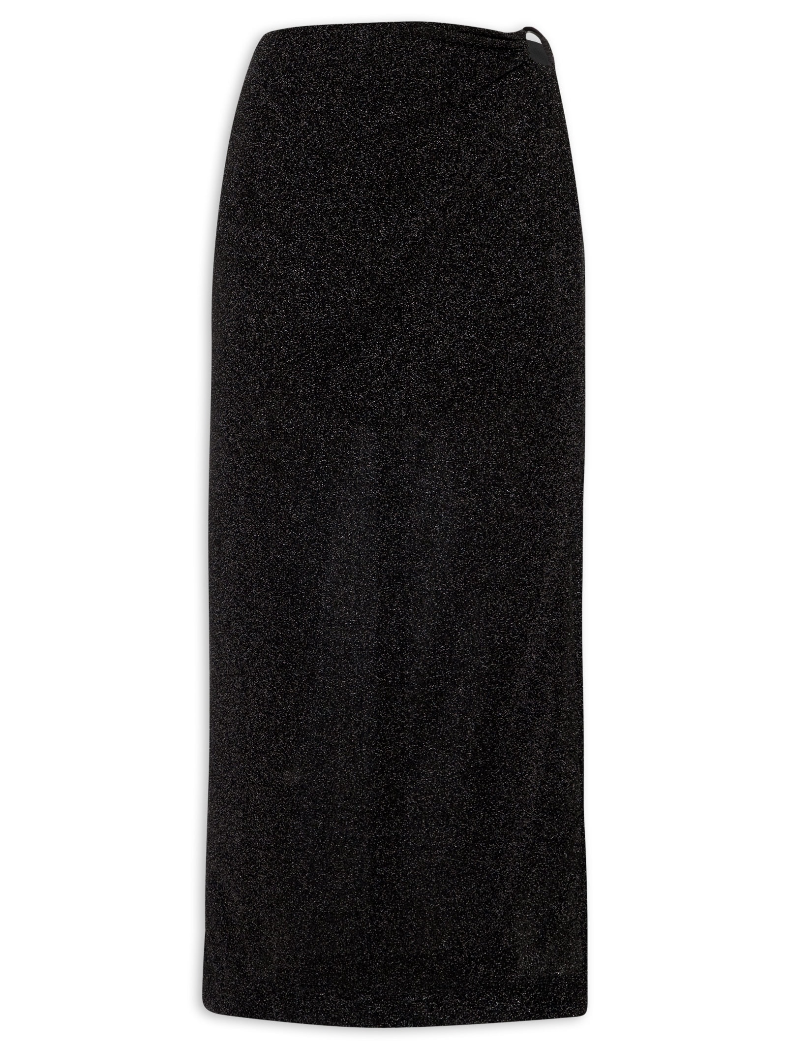 Saia Midi Preto Colcci