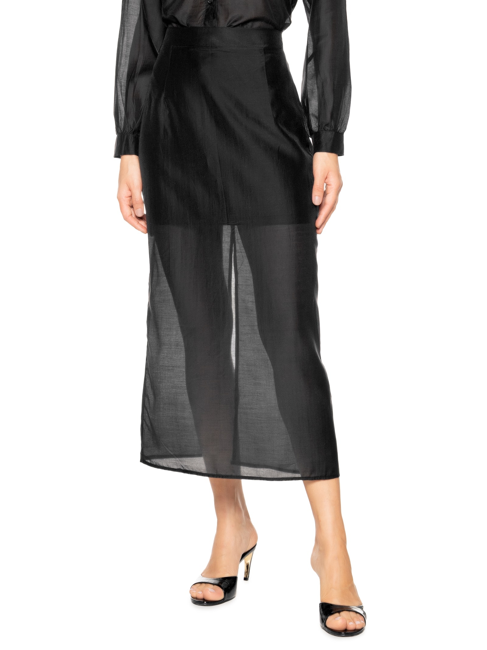 Saia Midi Preto '2Essential