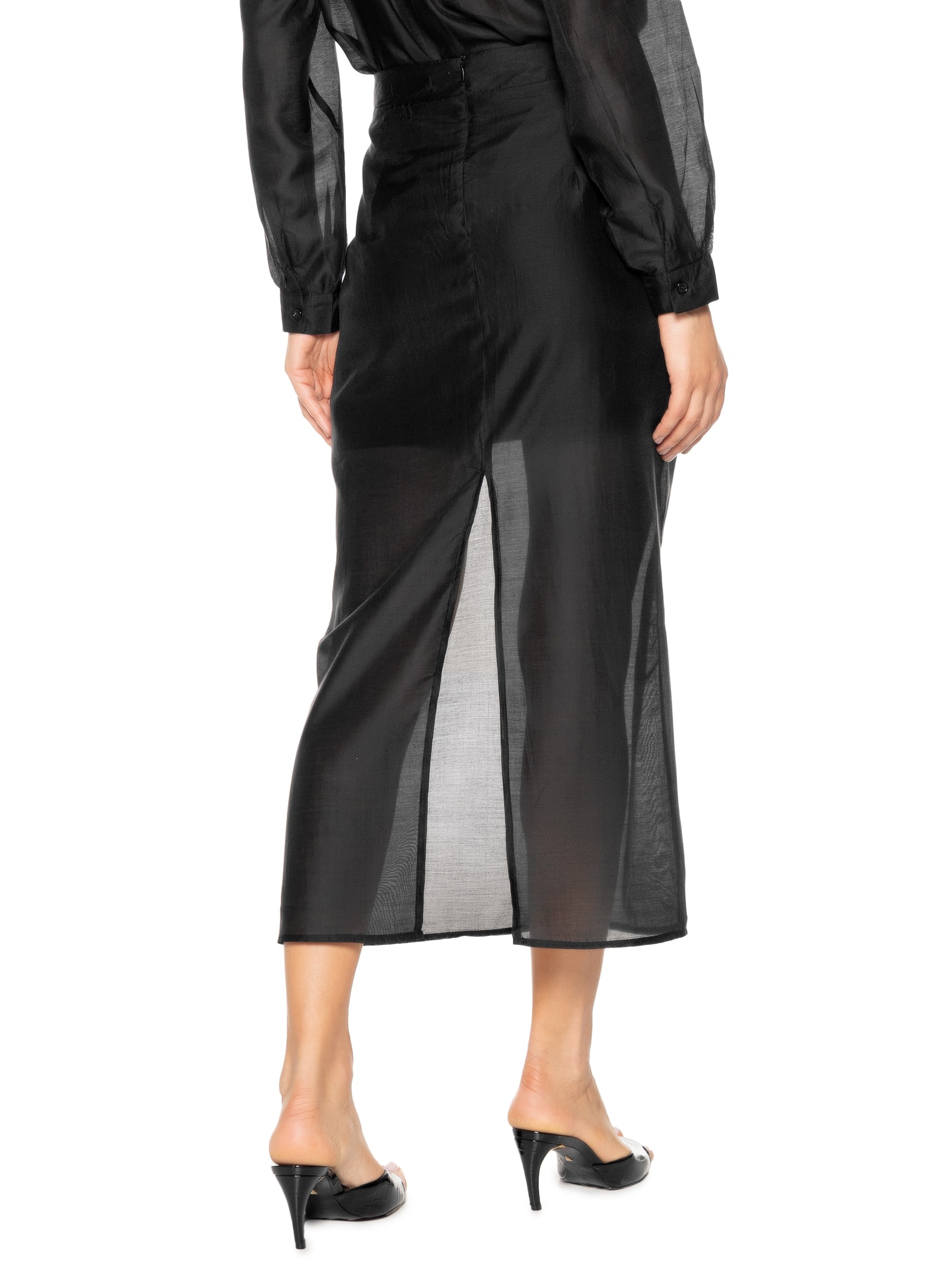 Saia Midi Preto '2Essential