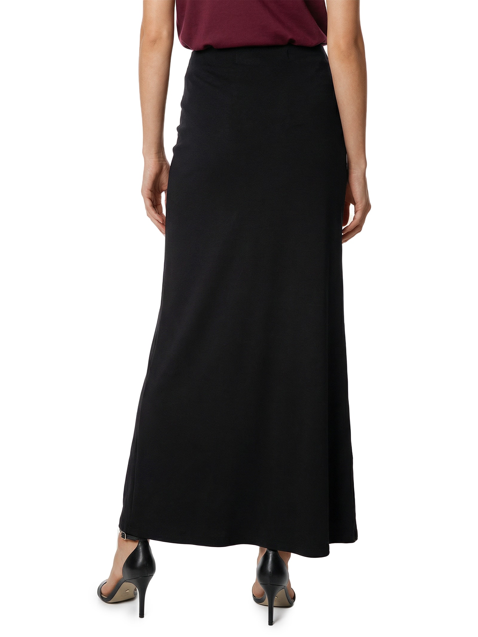 Saia Midi Preto Colcci