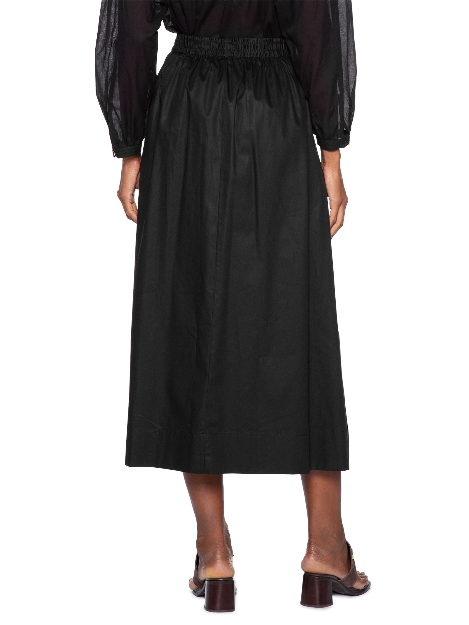 Saia Midi Preto Animale