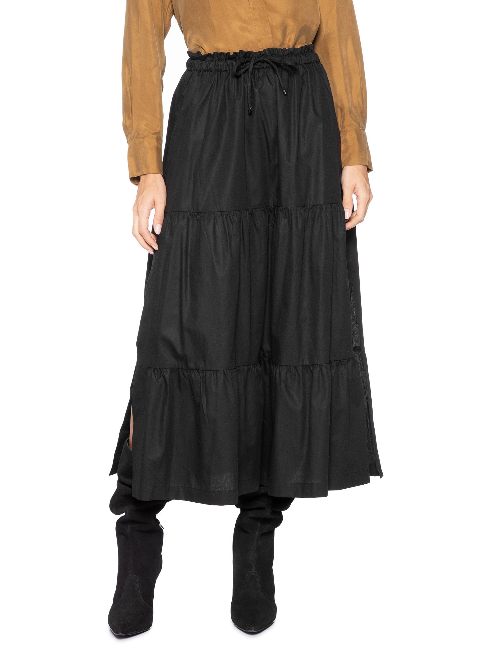 Saia Midi Preto Animale