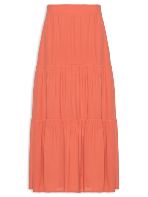 Saia Midi Recortes – Laranja