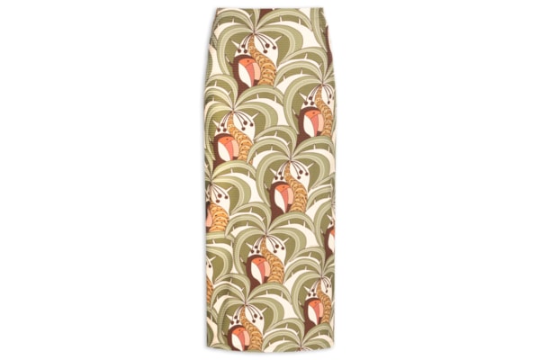 Saia Midi Reta Bananada De Tucano - Verde