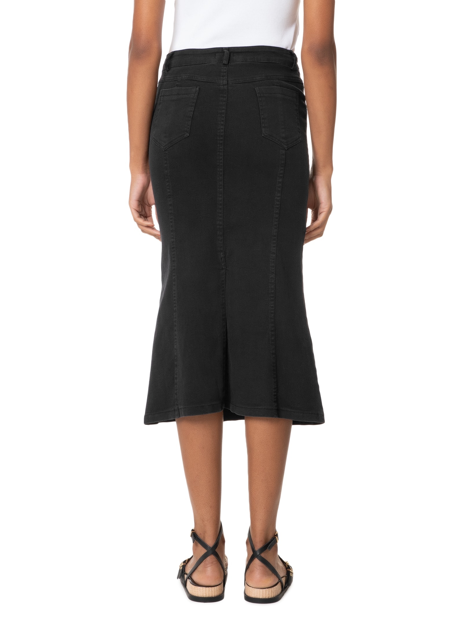 Saia Midi Sarja Preto Basiq