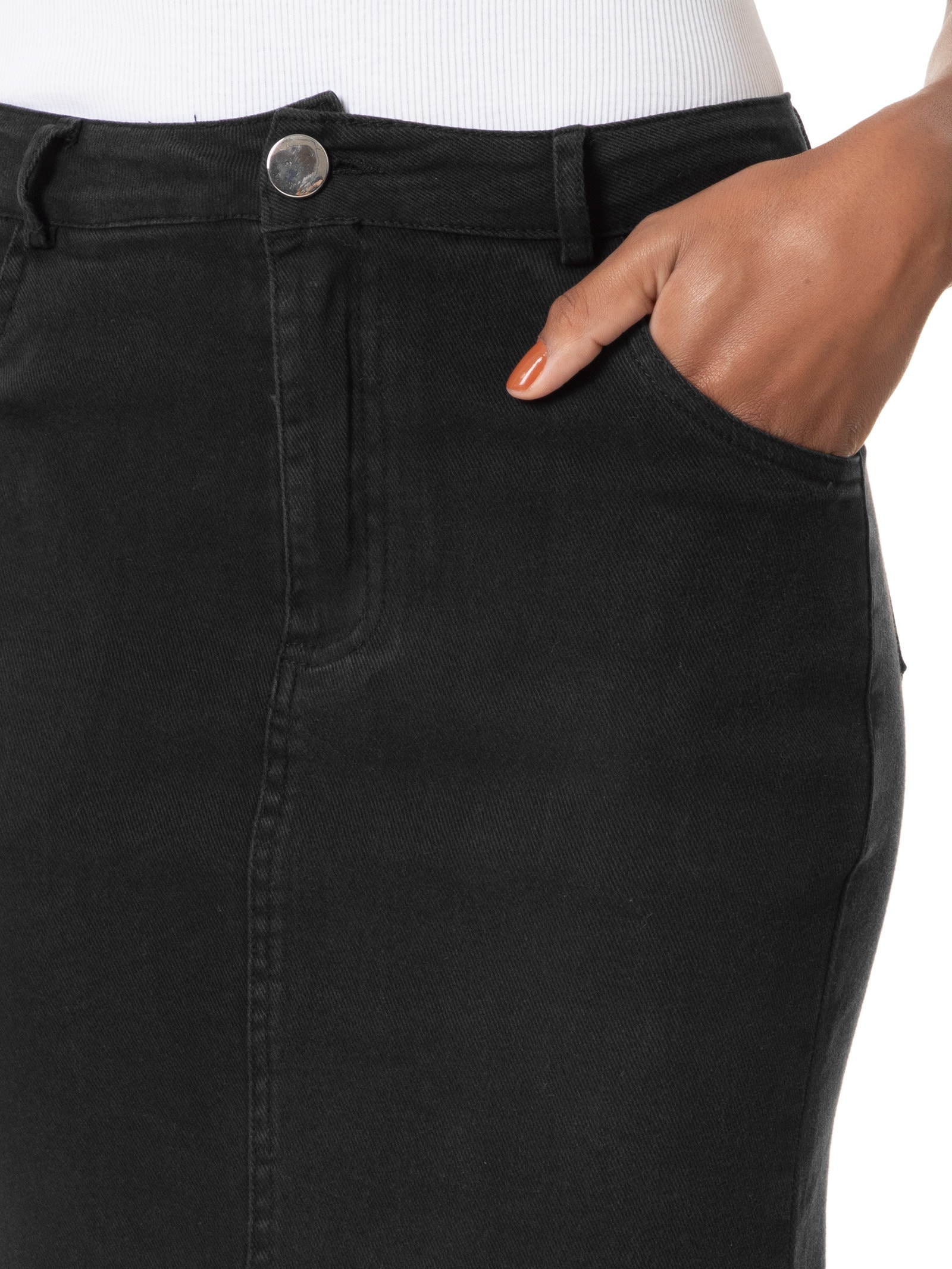 Saia Midi Sarja Preto Basiq