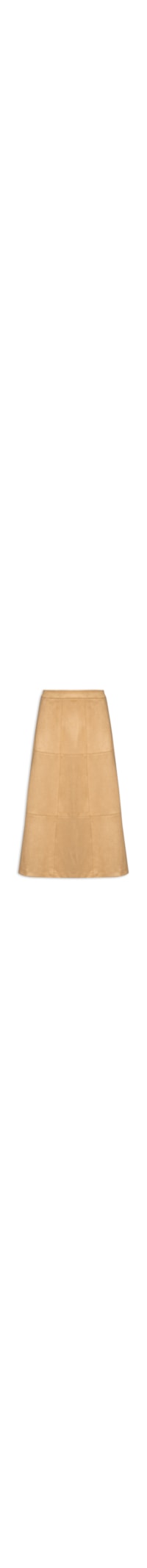 Saia Midi Suede - Bege