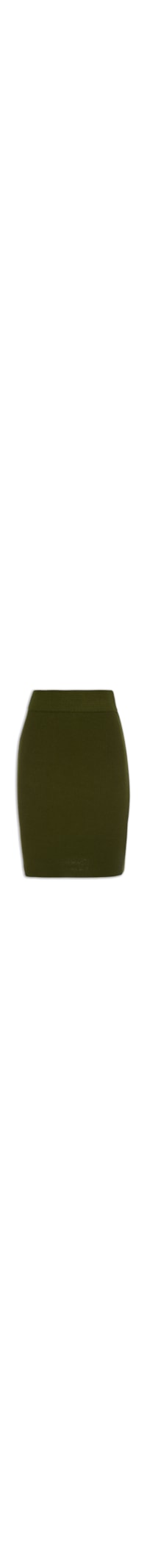 Saia Midi Tricot Modal - Verde