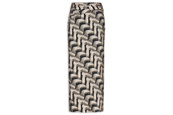 Saia Midi Tucanário - Preta