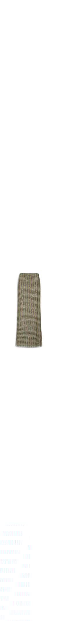 Saia Midi Tule Geo - Verde