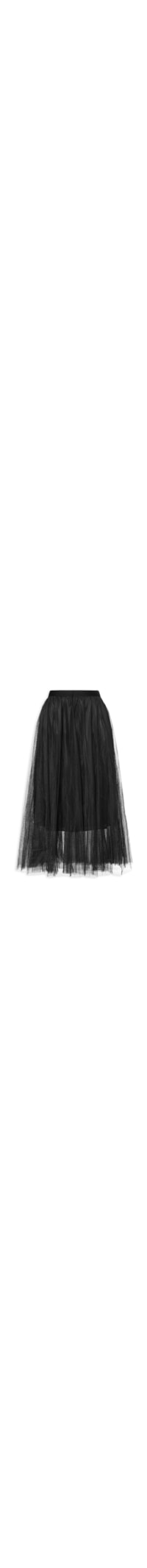 Saia Midi Tule - Preto