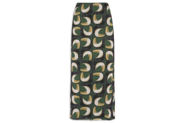 Saia Midi Tule Tuca Tropical Mini - Verde