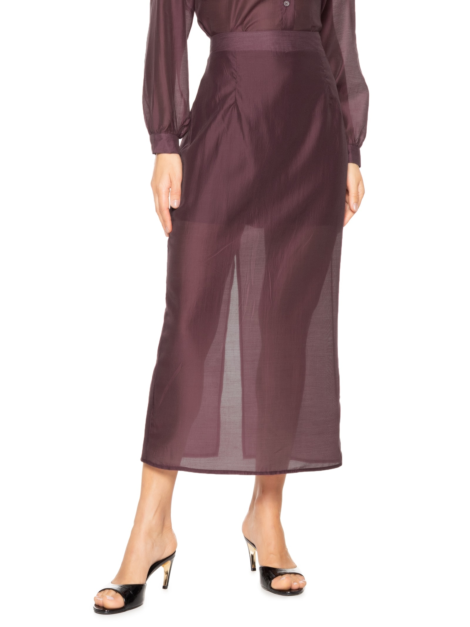 Saia Midi Vinho '2Essential