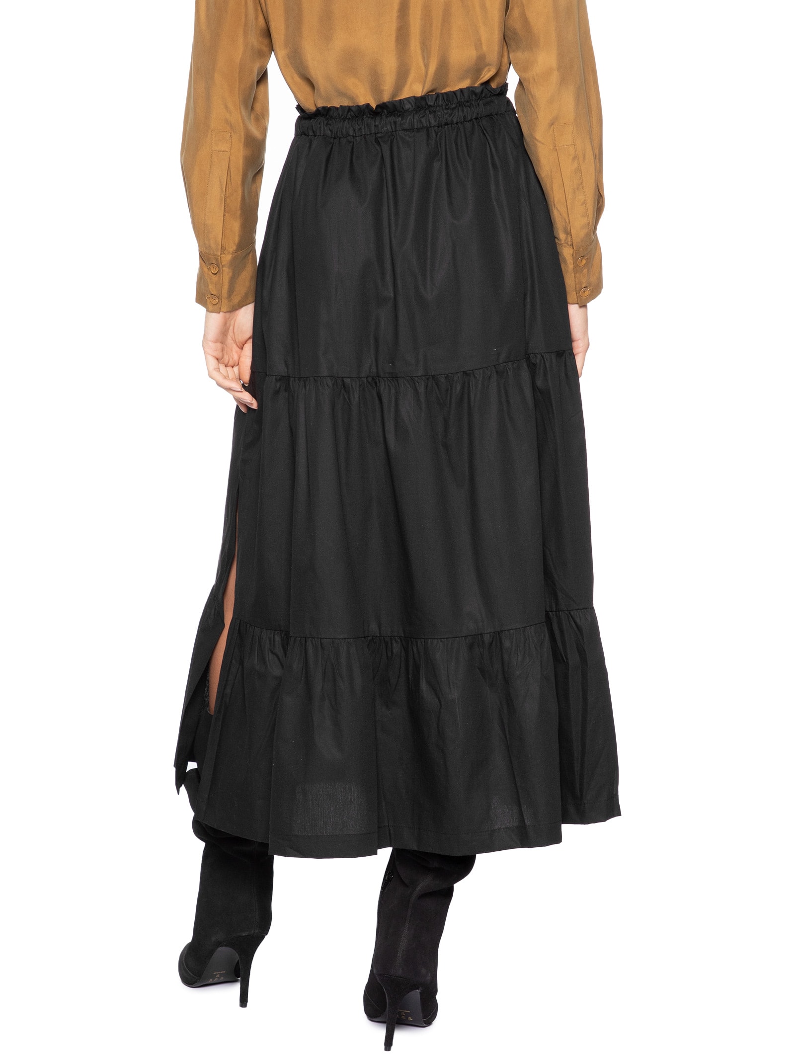 Saia Midi – Preto Animale