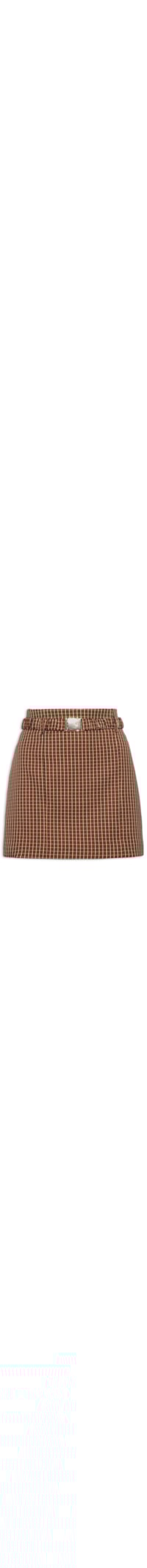 Saia Mini Com Cinto DO - Marrom