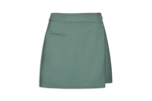 Saia Mini Com Sobreposição - Verde 