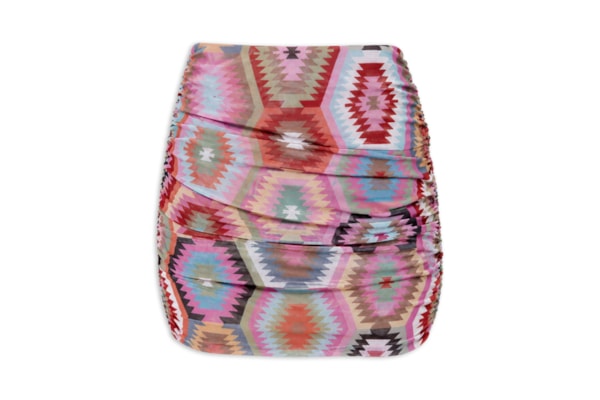 Saia Mini Drap Lua - Rosa