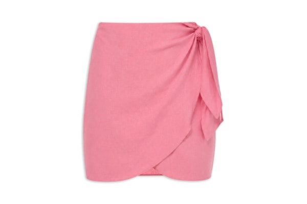 Saia Mini Pareô - Rosa