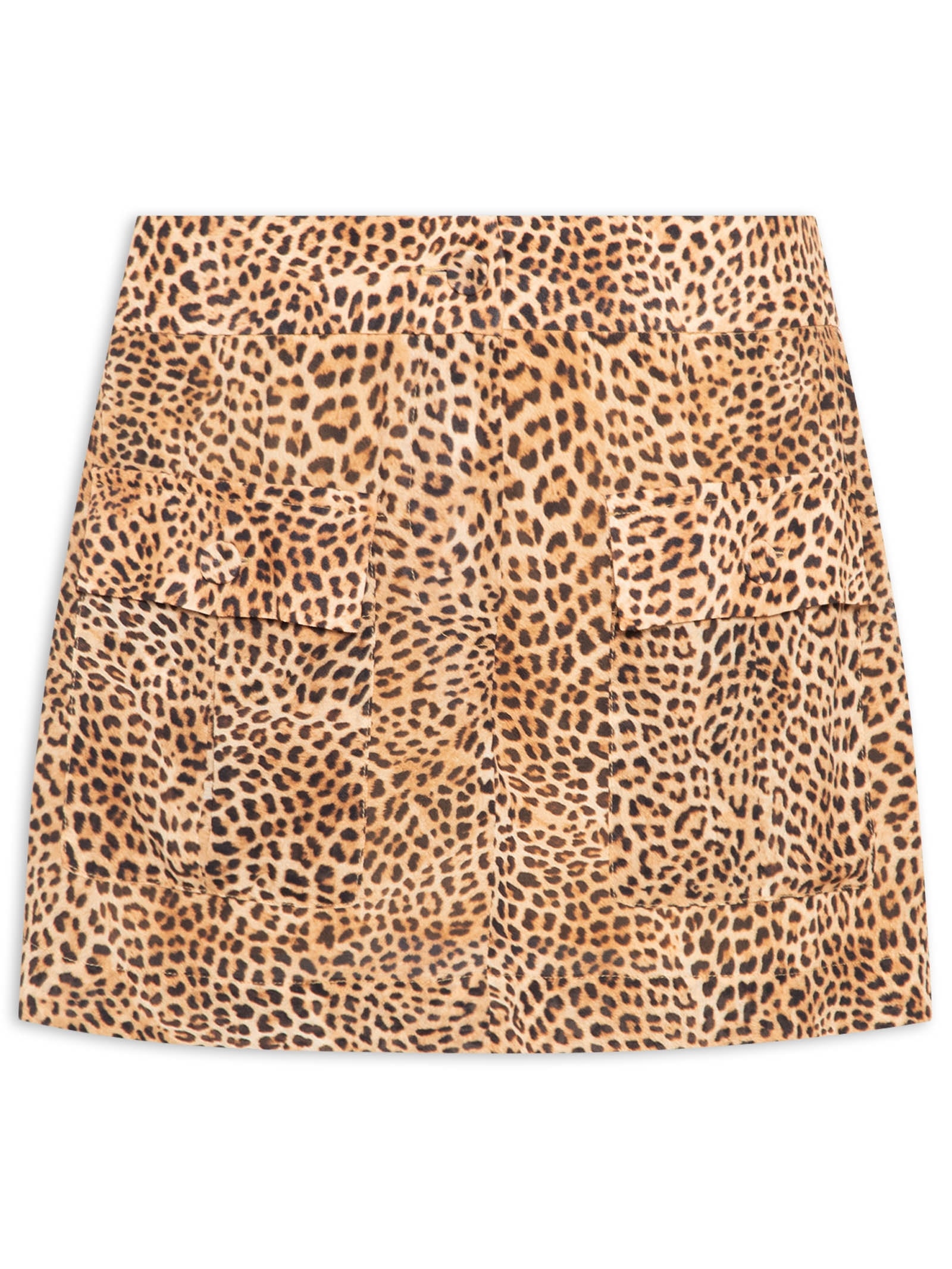 Saia Mini Utilitária Onça Suspiro Animal Print Animale