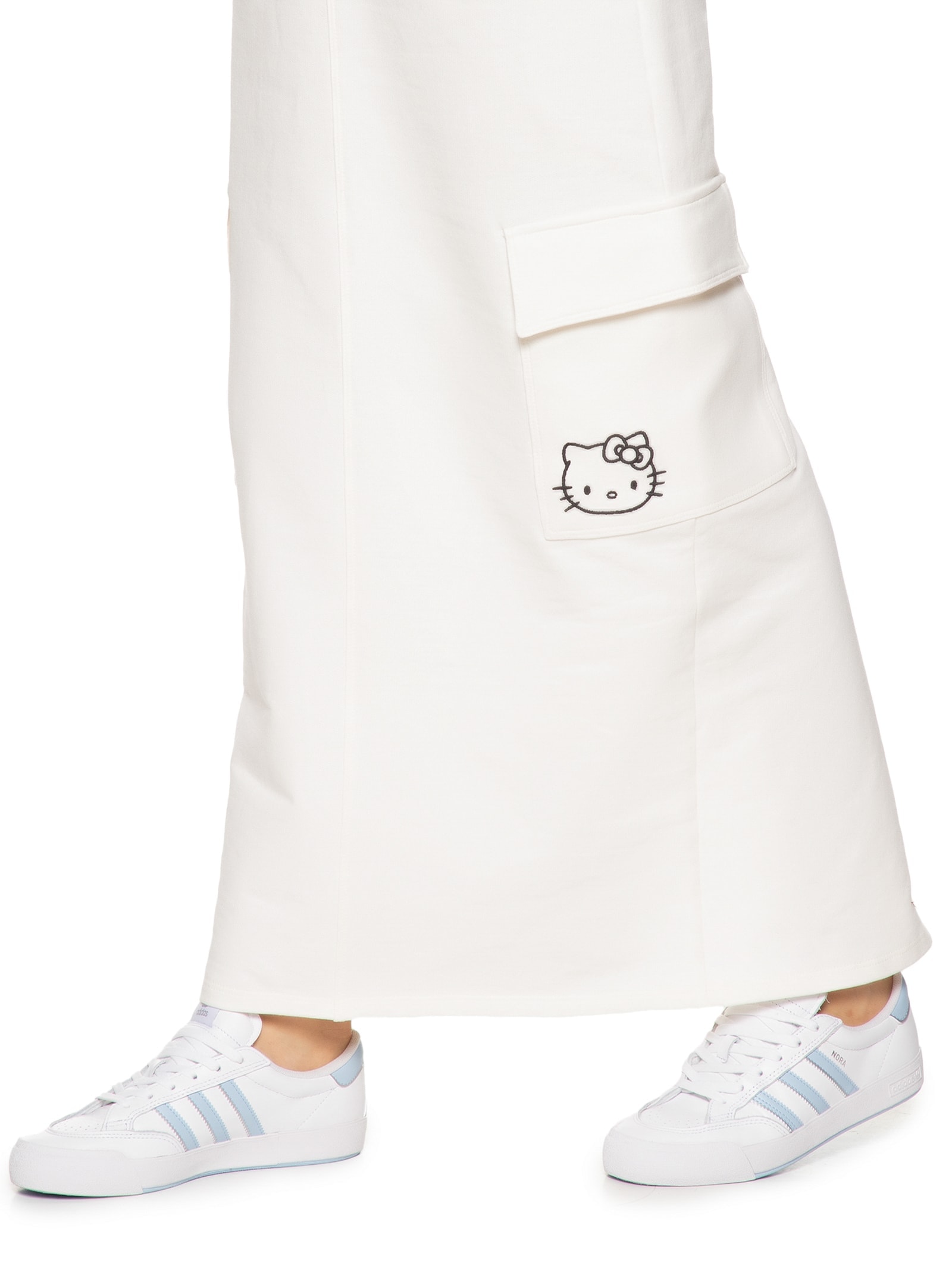 Saia Moletom Longa Branco My Favorite Things + Hello Kitty