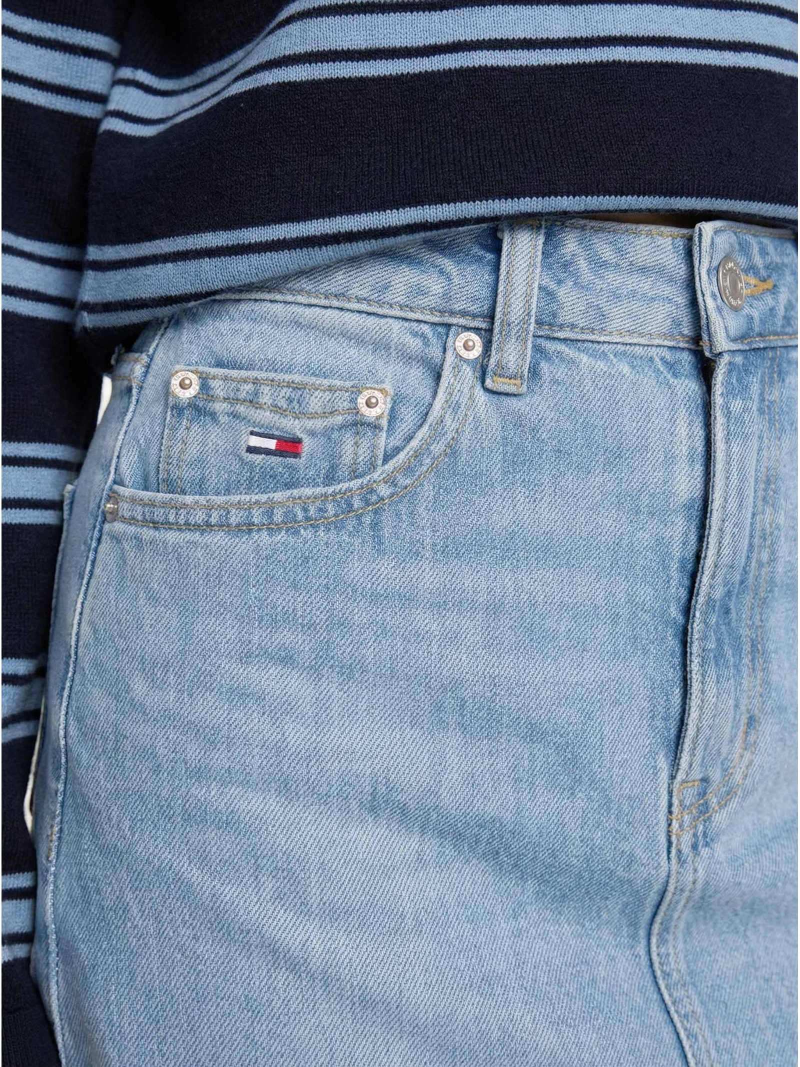 Saia Mom Uh Azul Tommy Jeans