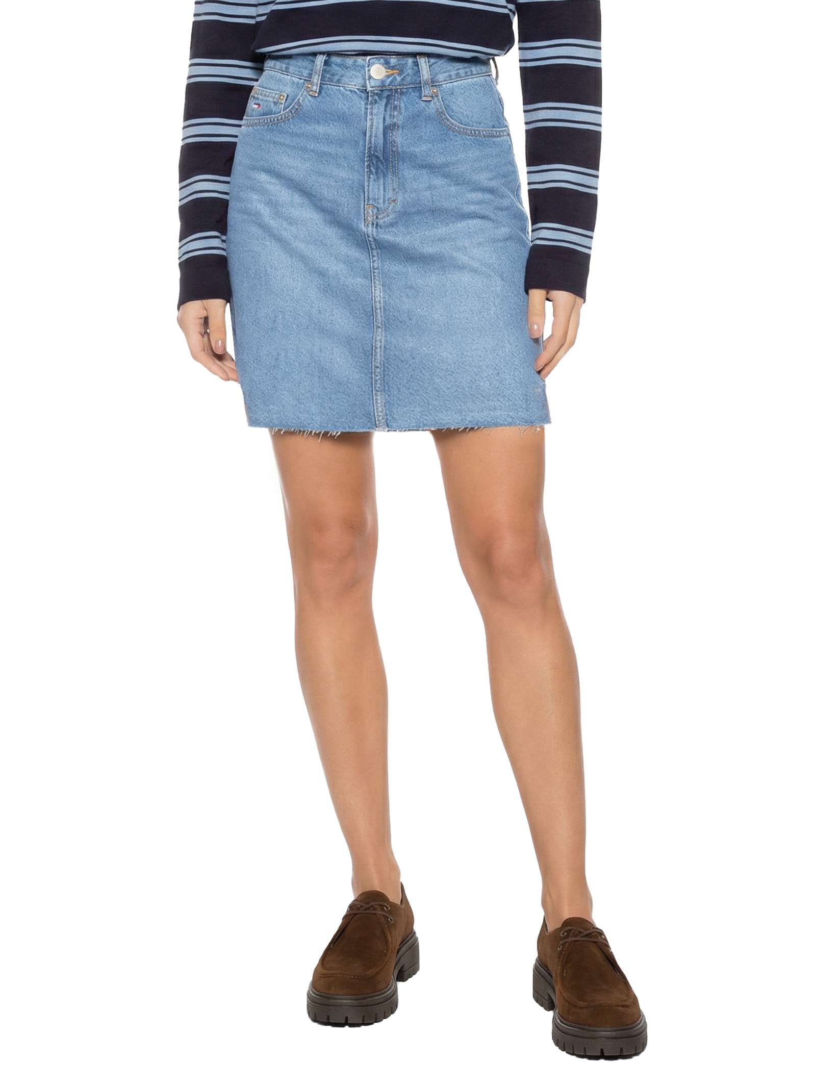 Saia Mom Uh Azul Tommy Jeans