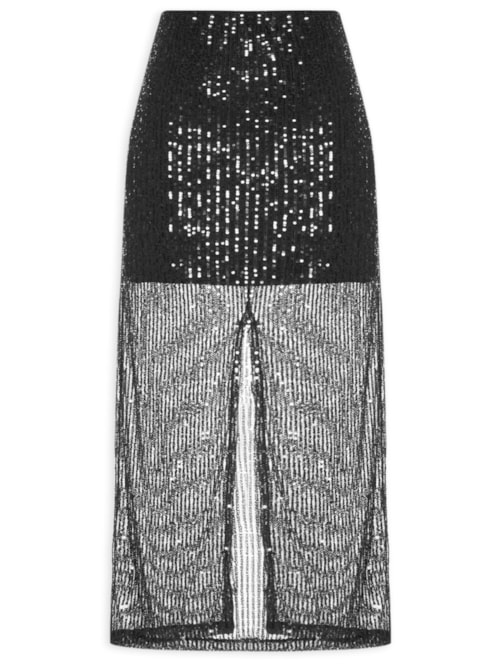 Saia Paetê – Preto