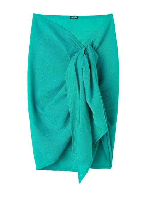 Saia Pareô Em Algodão – Verde