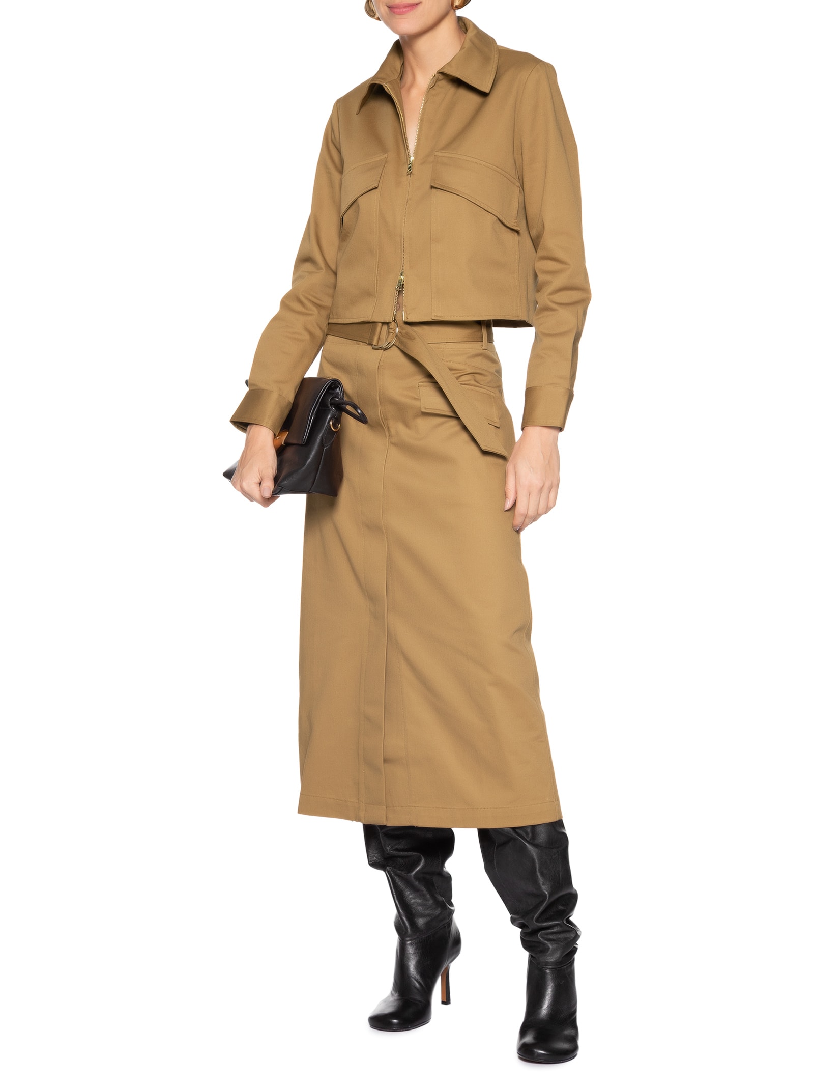 Saia Patricia Marrom Le Lis