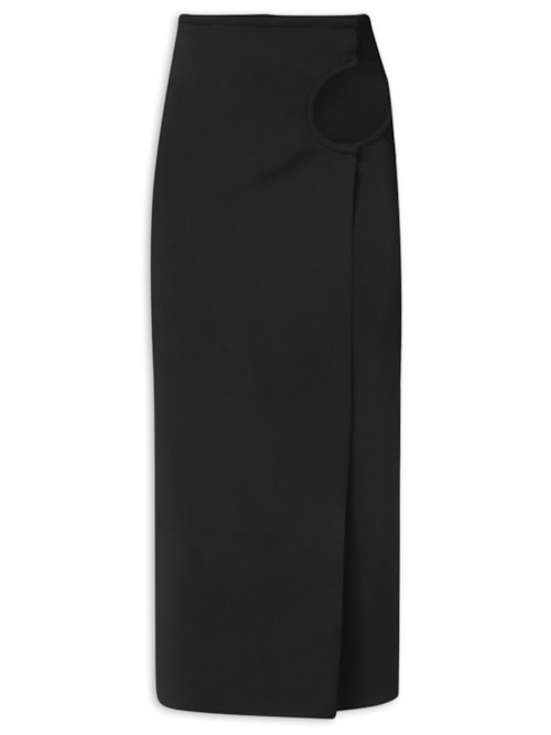 Saia Perlin Tricot – Preto