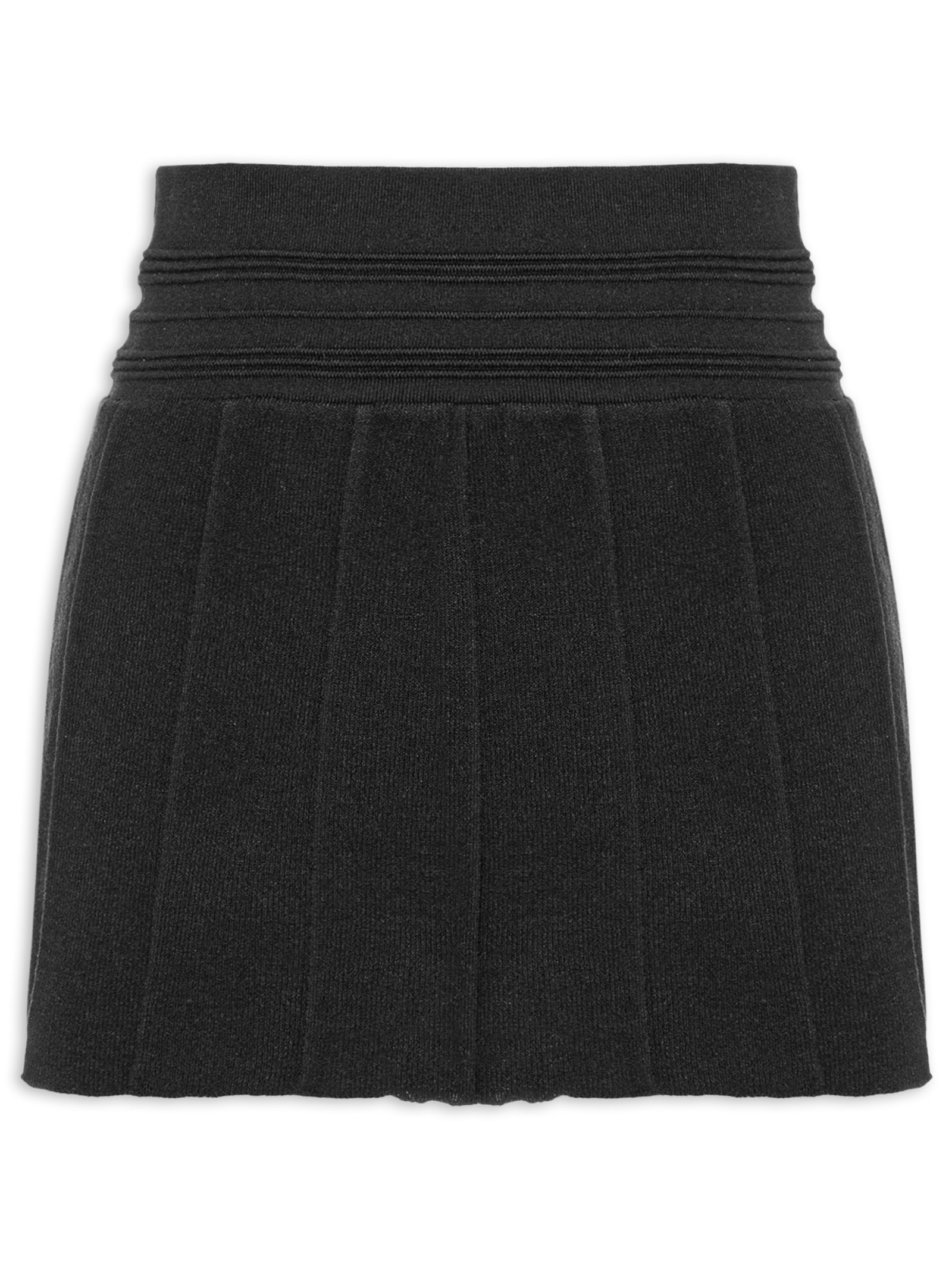 Saia Pleated Grand Turismo Preto Fila