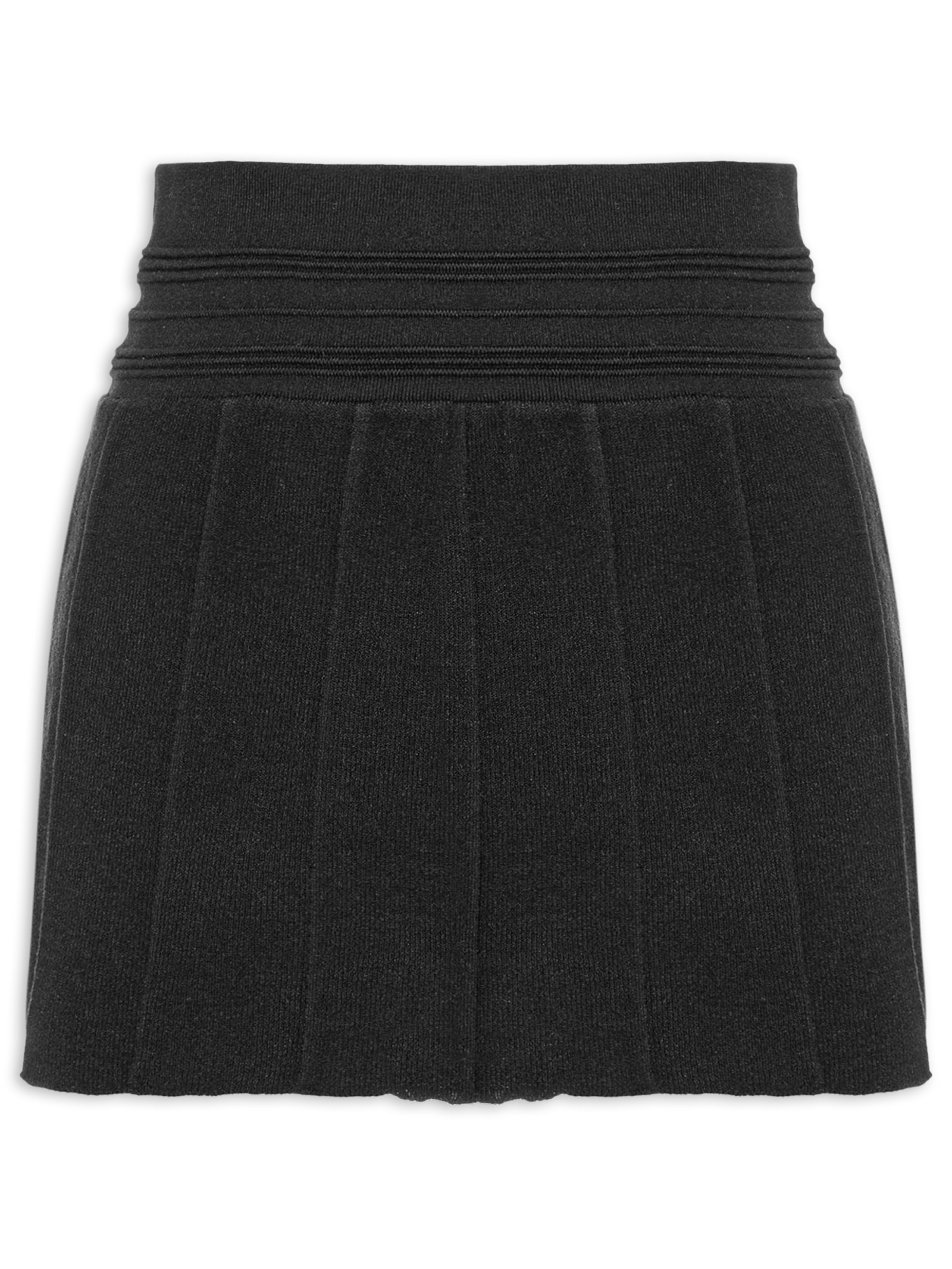 Saia Pleated Grand Turismo Preto Fila