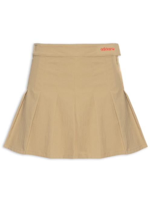 Saia Pleated Skirt – Marrom