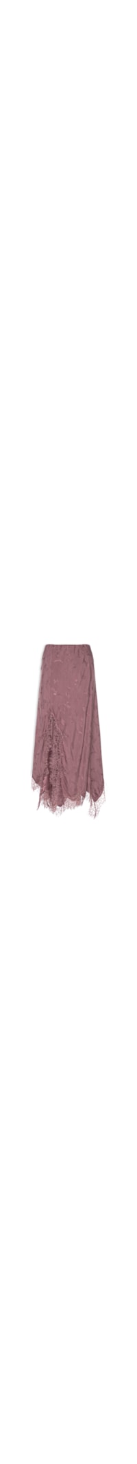 Saia Ponta Jacquard Taupe - Marrom