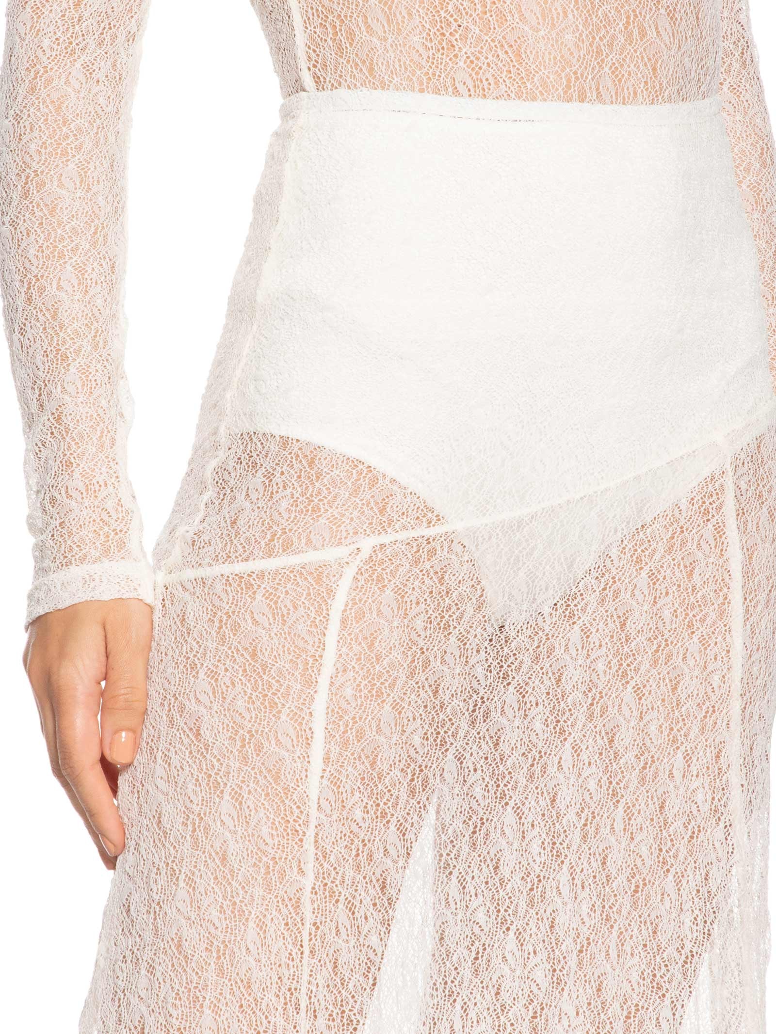 Saia Pontas Rendinha Branco Farm