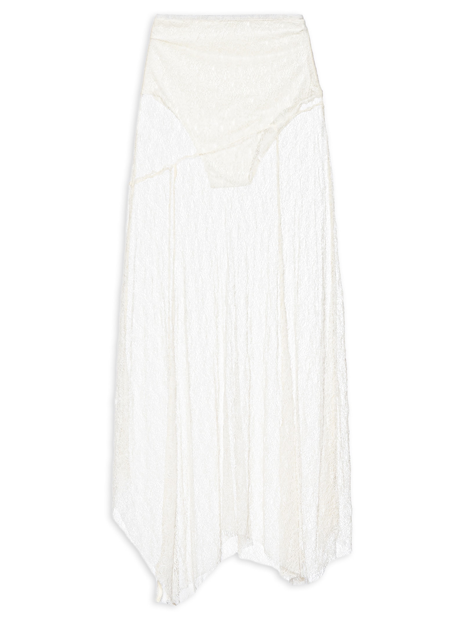 Saia Pontas Rendinha Branco Farm