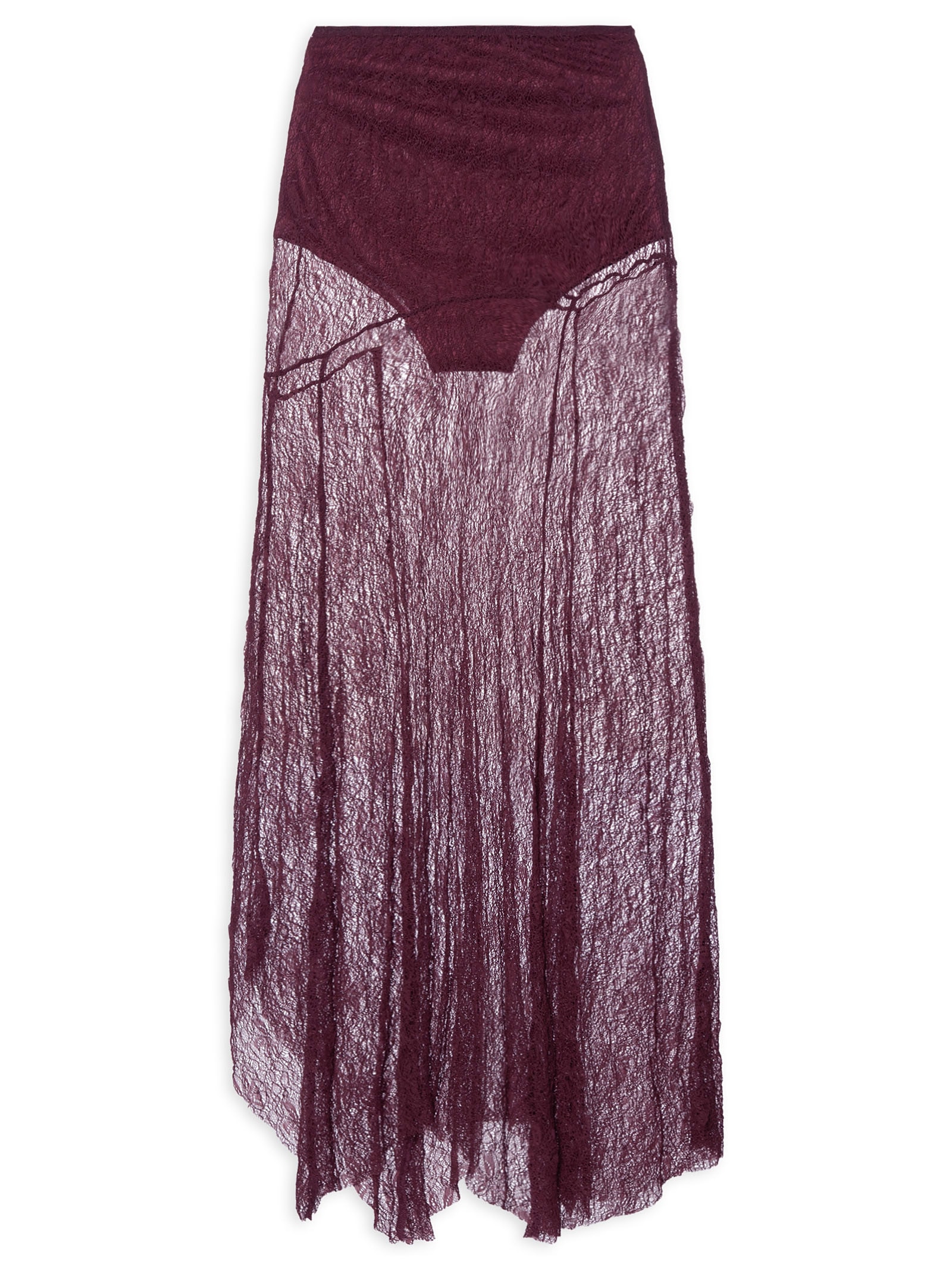 Saia Pontas Rendinha Roxo Farm