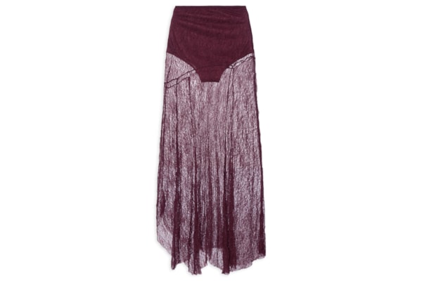 Saia Pontas Rendinha - Roxo