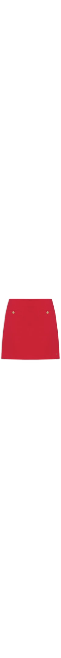 Saia Ponte Gold Button - Vermelho