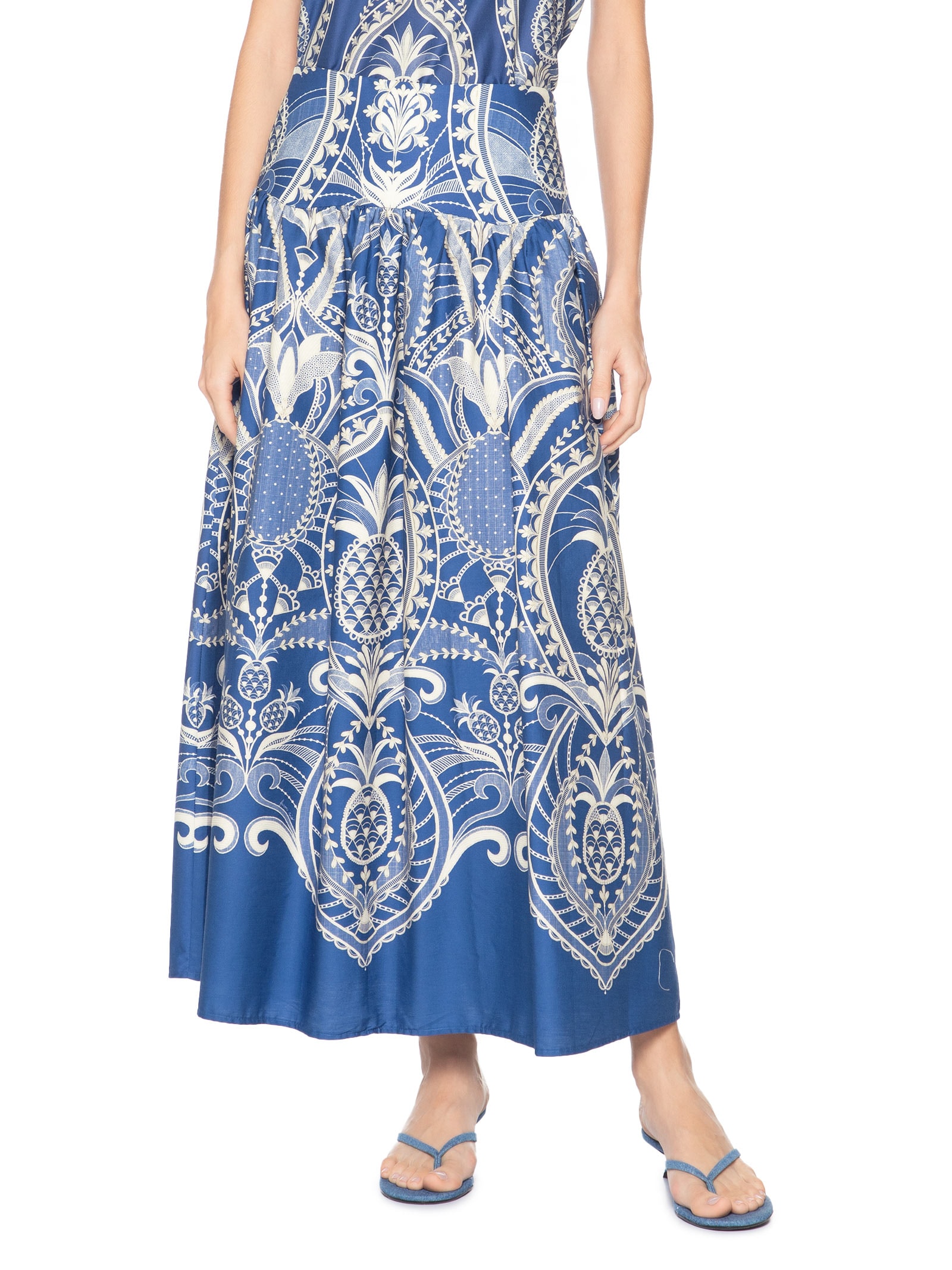 Saia Primor De Abacaxi Azul Farm