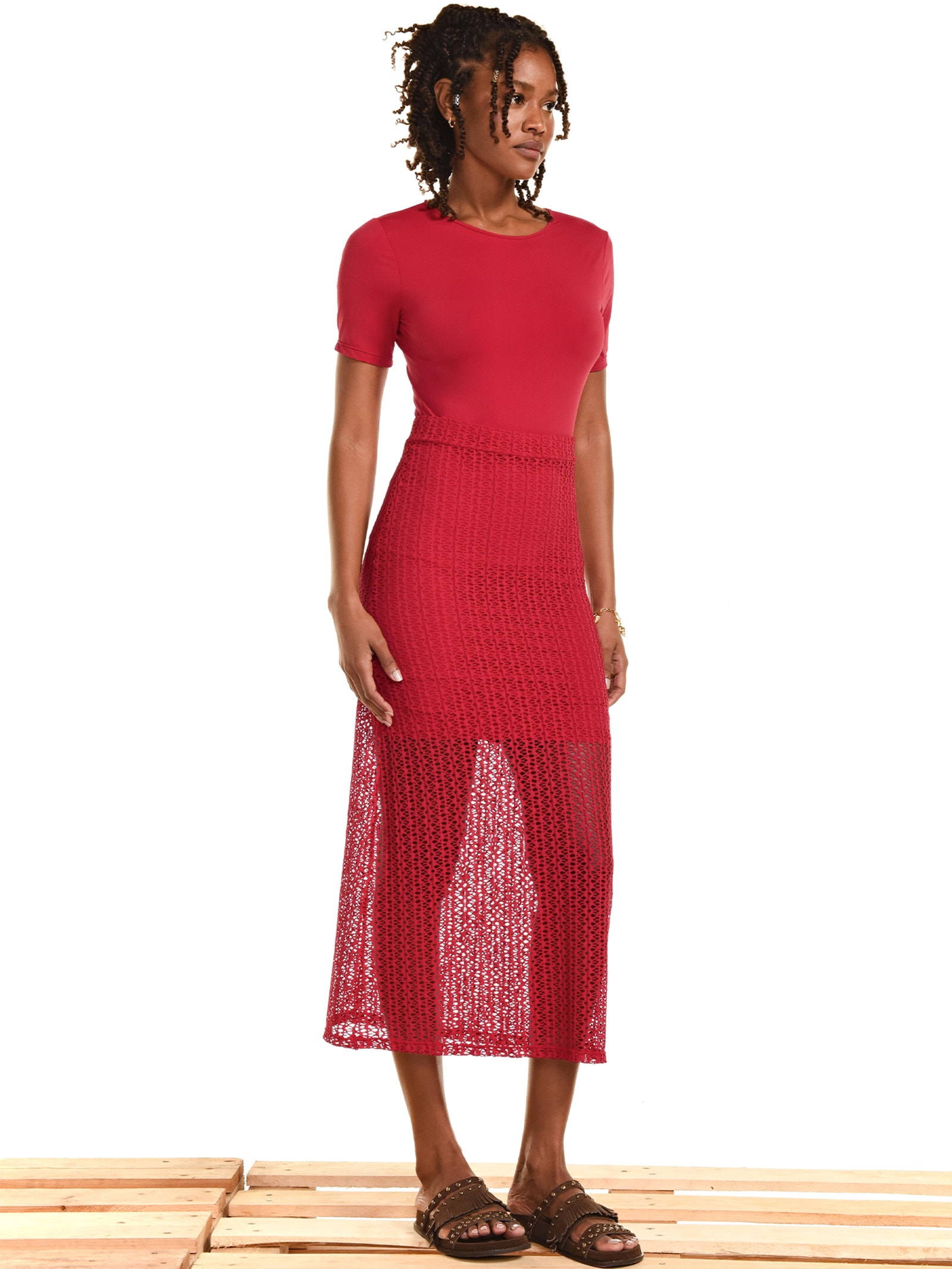 Saia Raya Vermelho Triya