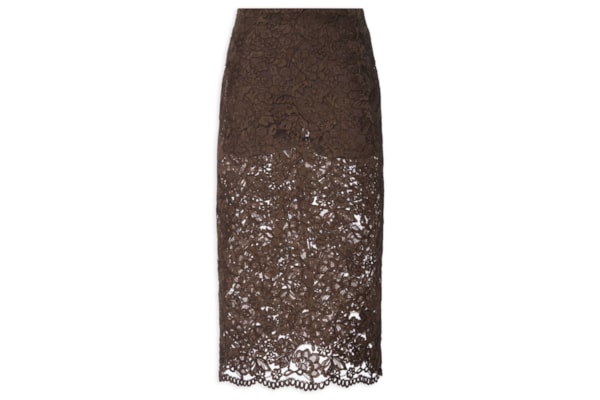 Saia Renda Dries - Marrom